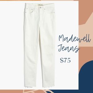 Madewell Vintage white jeans